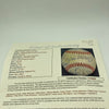 Mickey Mantle Joe Dimaggio Willie Mays Hank Aaron HOF Multi Signed Baseball JSA