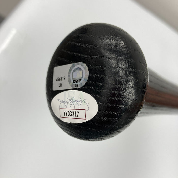 2009 New York Yankees World Series Champs Team Signed Bat #14/50 JSA COA