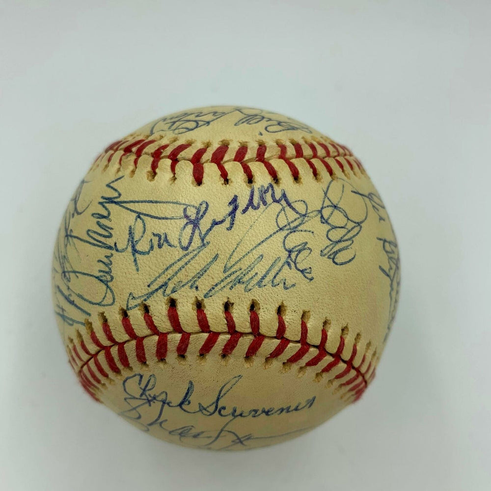 Beautiful 1976 Detroit Tigers Team Signed Baseball 33 Sigs With JSA COA