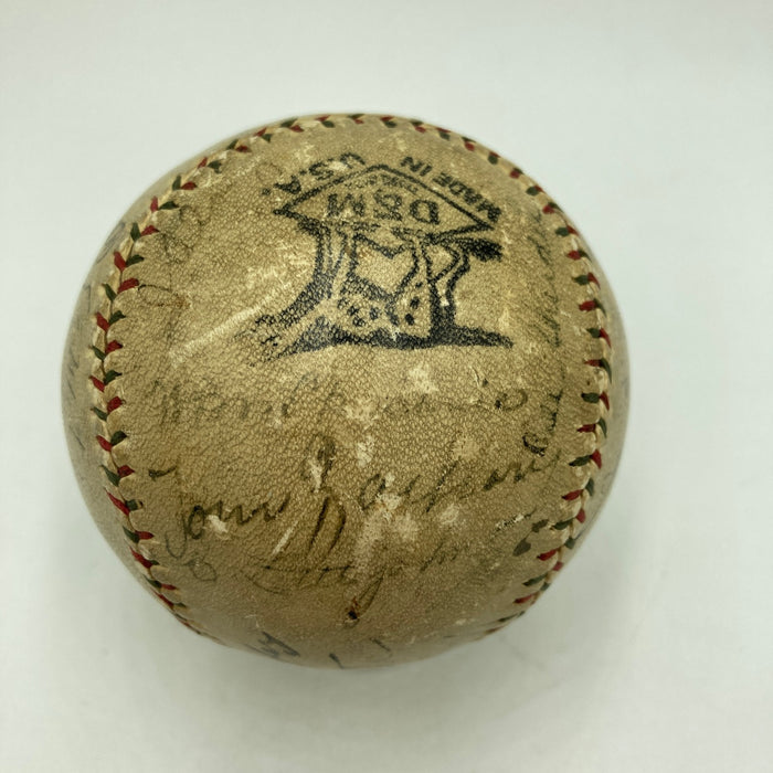 Babe Ruth & Lou Gehrig 1928 World Series New York Yankees Signed Baseball JSA