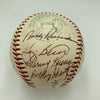Earle Combs Sweet Spot Hall Of Fame Multi Signed American League Baseball JSA
