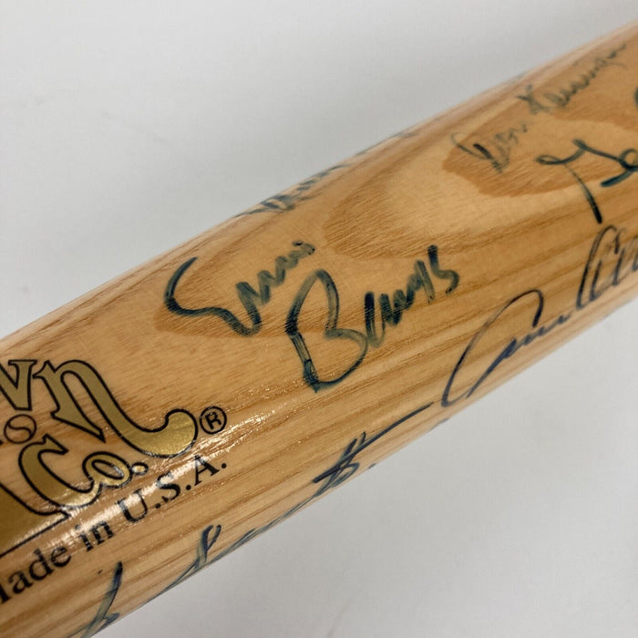 1969 Chicago Cubs Team Signed Baseball Bat 17 Sigs Ernie Banks 69/169 JSA COA