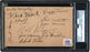1934 St. Louis Cardinals World Series Champs Team Signed Government Postcard PSA