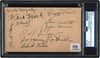 1934 St. Louis Cardinals World Series Champs Team Signed Government Postcard PSA