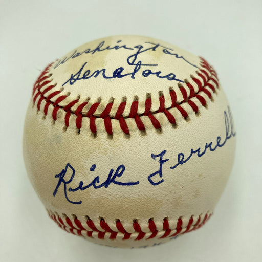 Rick Ferrell Signed Heavily Inscribed American League Baseball JSA COA
