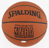 George Mikan Signed Spalding NBA Basketball Silver Ink  JSA Certified