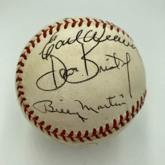 1971 MLB Managers Signed Baseball 13 Sigs Ted Williams Billy Martin JSA COA