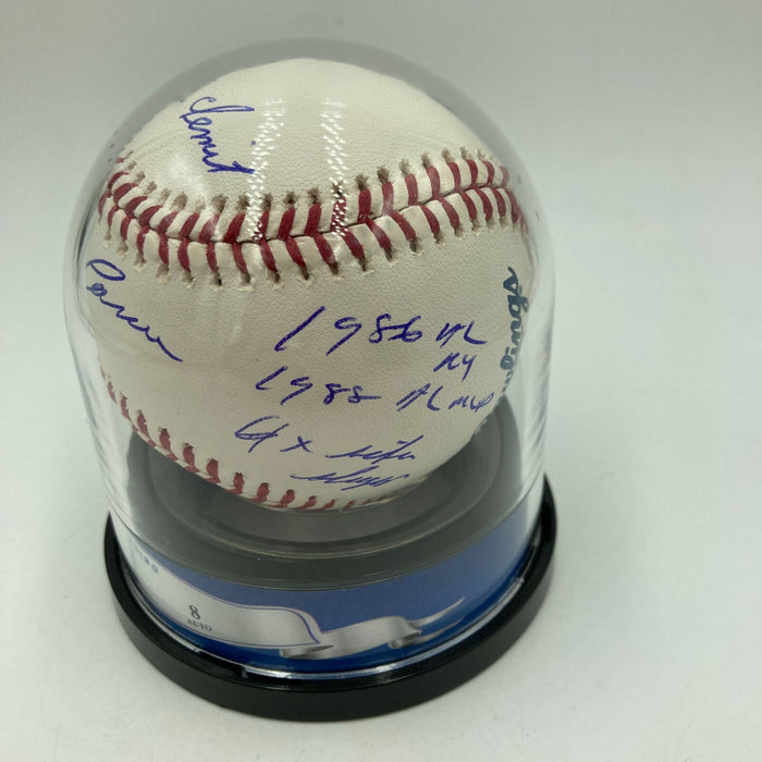 Jose Canseco Signed Inscribed STAT Baseball Beckett BGS Certified