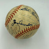 Earliest Known Billy Martin 1947 Oakland Oaks Team Signed Baseball JSA COA