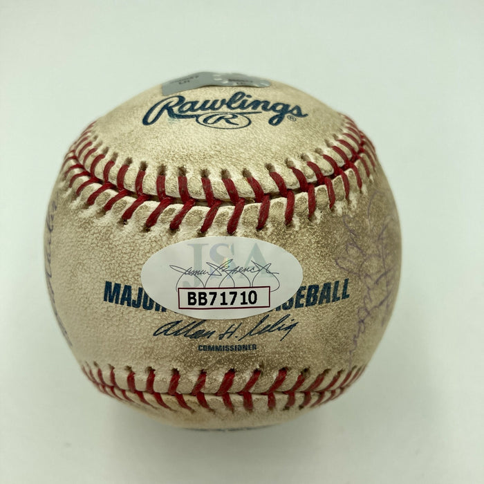 1969 Mets World Series Champs Team Signed Game Used Shea Stadium Baseball JSA