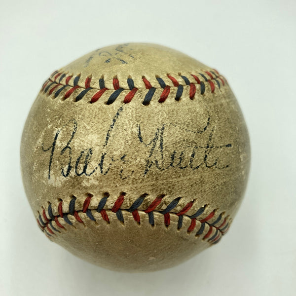 Babe Ruth Single Signed 1920's Official American League Baseball JSA COA Auto