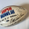 1968 New York Jets Super Bowl Champs Team Signed Wilson Football JSA COA