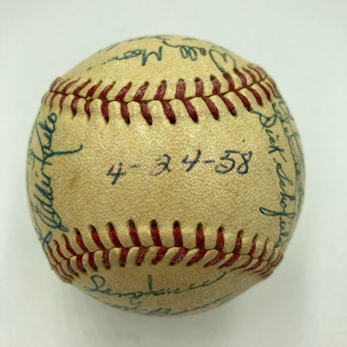 1958 St. Louis Cardinals Team Signed National League Baseball Stan Musial JSA