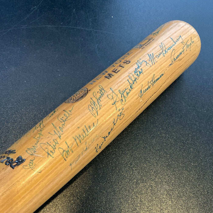 1962 New York Mets Inaugural Season Team Signed Bat 26 Sigs With JSA COA