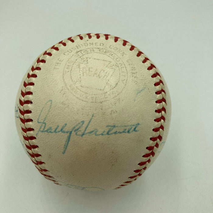 Gabby Hartnett Joe Medwick 1950's Hall Of Fame Signed American League Baseball