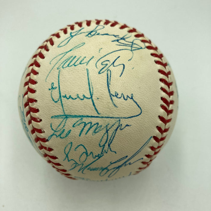 1995 Atlanta Braves World Series Champs Team Signed W.S. Baseball 27 Sig JSA COA