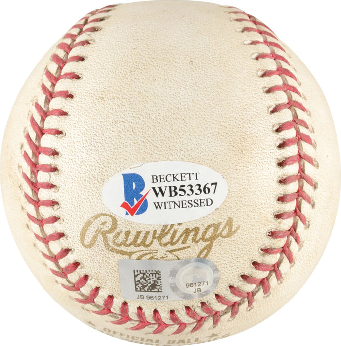 Aroldis Chapman 2016 World Series Game 5 Save Game Used Baseball Chicago Cubs