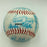 Willie Mays Leo Durocher 1987 Old Timer's Day HOF Multi Signed Baseball JSA COA