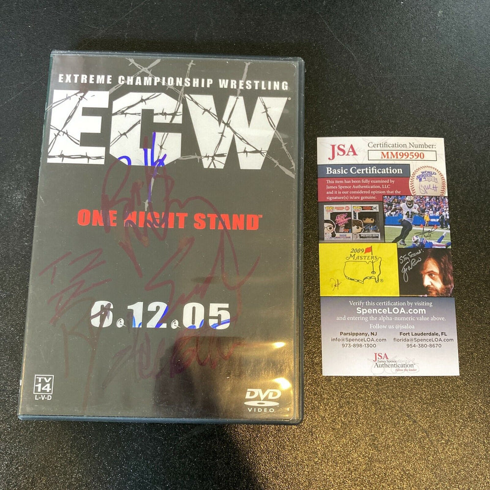Rob Van Dam Tommy Dreamer Balls Mahoney Axl Rotten & Sabu Signed DVD JSA COA