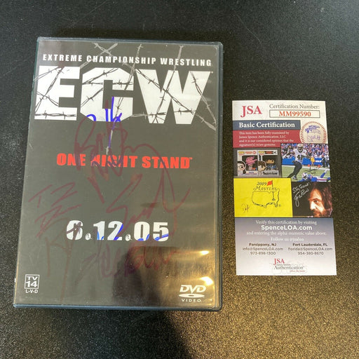 Rob Van Dam Tommy Dreamer Balls Mahoney Axl Rotten & Sabu Signed DVD JSA COA