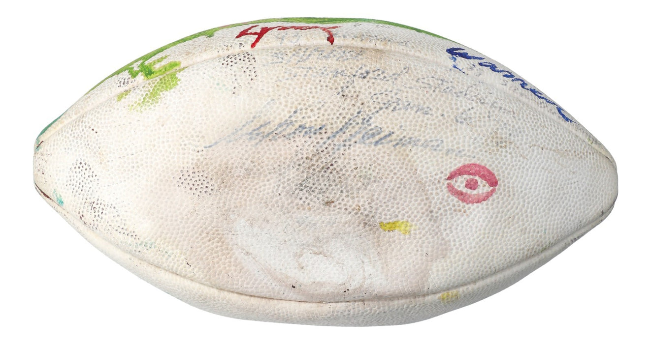 LeRoy Neiman Signed Hand-Painted Art Football JSA COA RARE