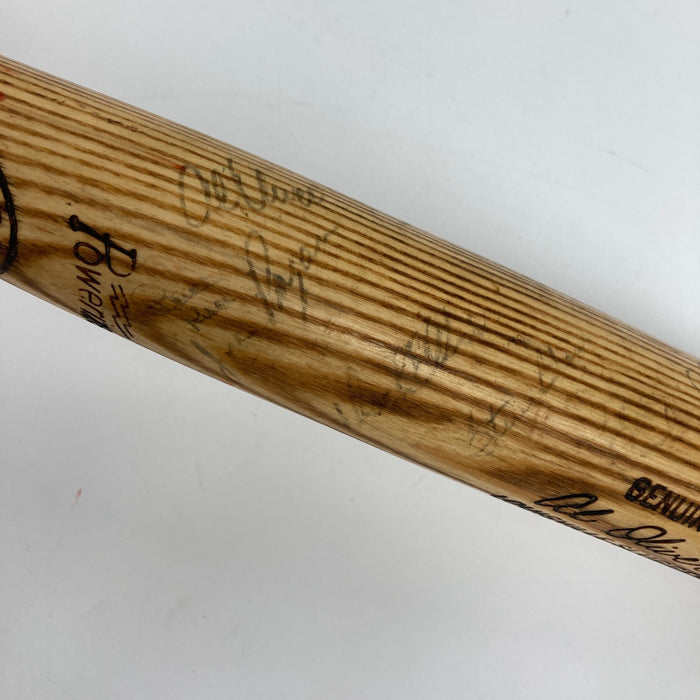 1971 Pittsburgh Pirates WS Champs Team Signed Baseball Bat Roberto Clemente JSA