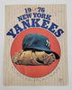 1976 New York Yankees Team Signed Scorebook Beckett COA