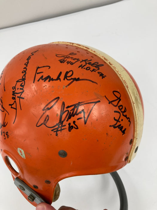 1964 Cleveland Browns Super Bowl Champs Team Signed Game Used Helmet JSA COA