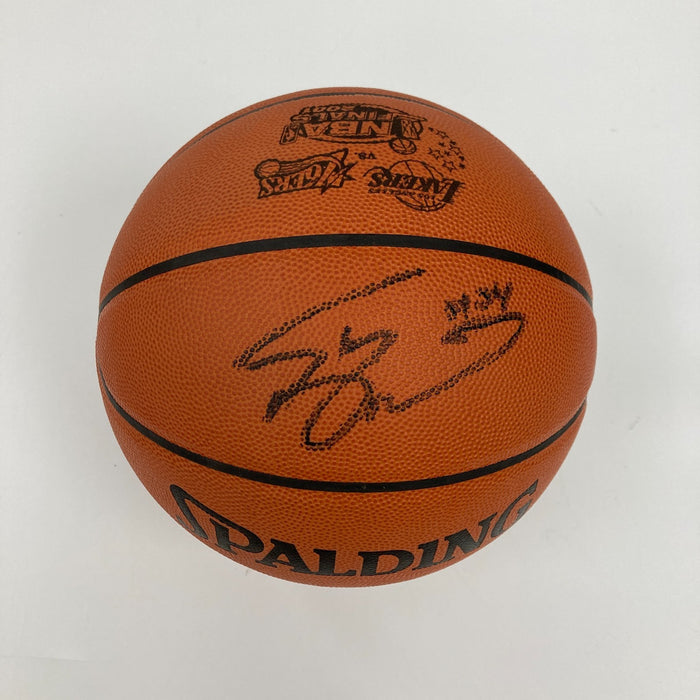 Shaquille O'Neal Signed 2001 Finals Spalding Official Game Basketball JSA COA
