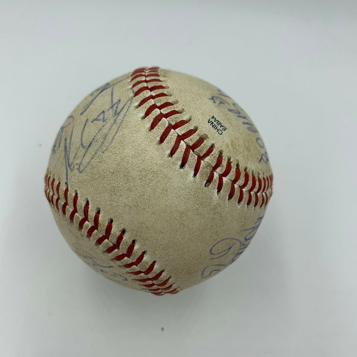 George Springer Pre Rookie 2013 Oklahoma City Redhawks Team Signed Baseball JSA