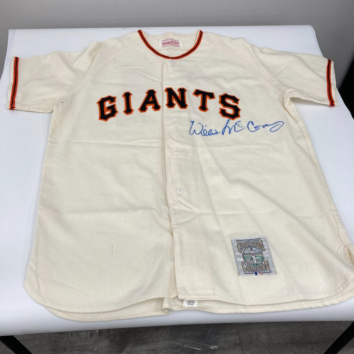 Willie McCovey Signed San Francisco Giants Mitchell & Ness Jersey Beckett COA
