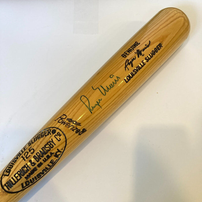 Beautiful Roger Maris Signed Louisville Slugger Game Model Baseball Bat PSA DNA