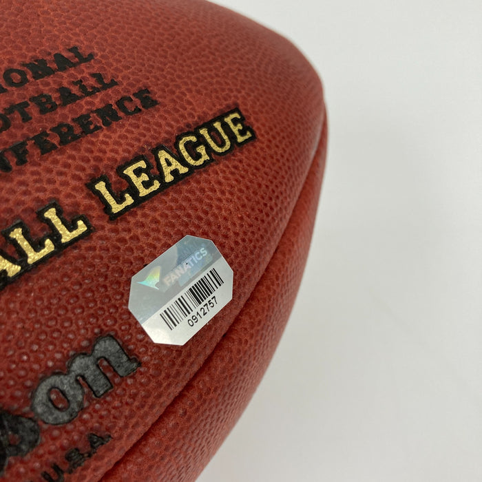 Joe Montana Steve Young Jerry Rice Signed Inscribed Super Bowl Football JSA COA