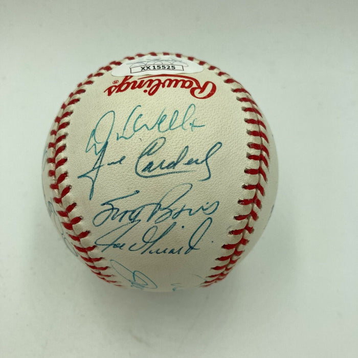 1998 New York Yankees World Series Champs Team Signed Baseball Derek Jeter JSA