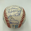 1961 New York Yankees World Series Champs Team Signed Baseball Mickey Mantle JSA