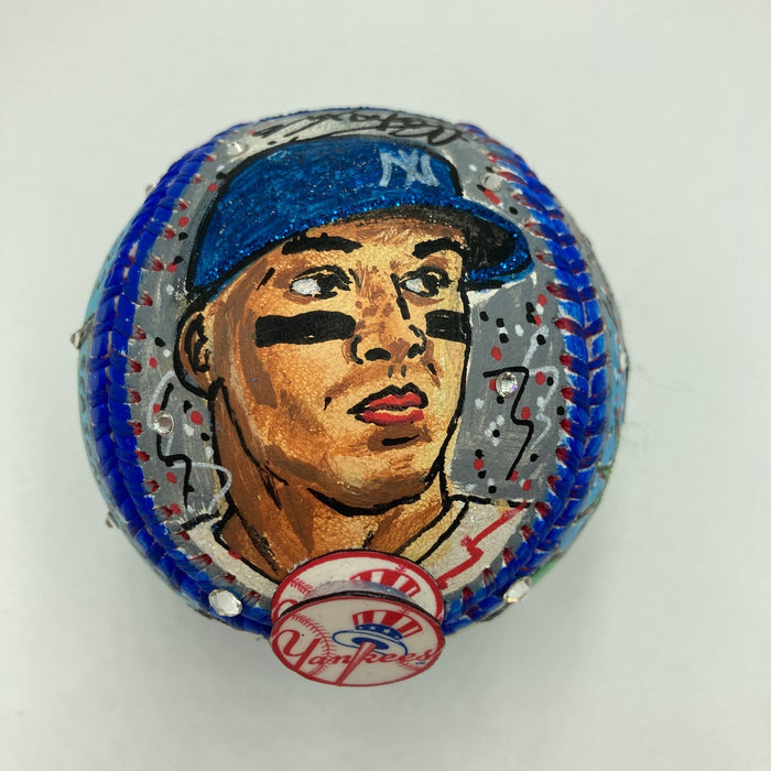 Aaron Judge Signed Charles Fazzino Hand Painted Pop Art Baseball MLB & Fanatics