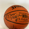 Wilt Chamberlain Kareem Abdul-Jabbar Dr J. Magic Johnson Signed Basketball BAS