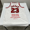 Michael Jordan Signed 1997-98 Pro Cut Chicago Bulls 6X Champs Jersey UDA