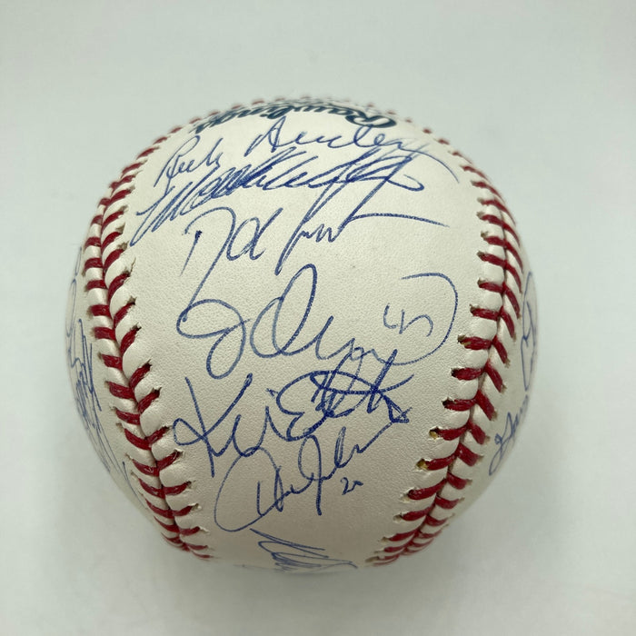 1986 New York Mets World Series Champs Team Signed MLB Baseball JSA COA