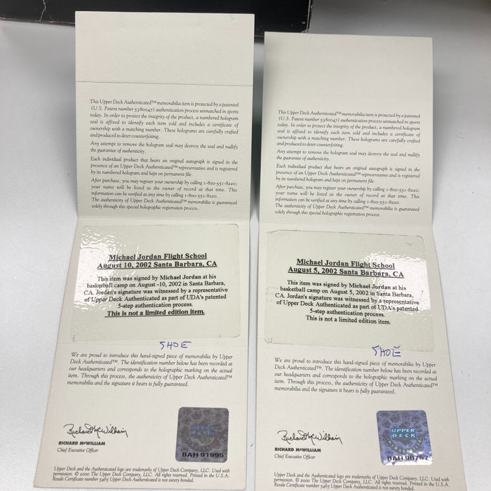 Michael Jordan Dual-Signed Nike Air Jordan Team 1 Sneakers UDA Upper Deck & PSA