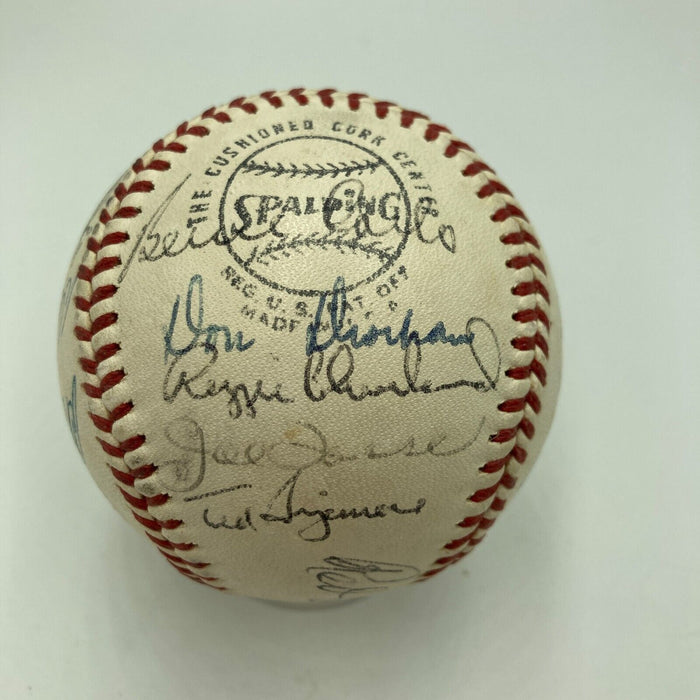 1960's St. Louis Cardinals Team Signed Baseball Bob Gibson Lou Brock Ken Boyer