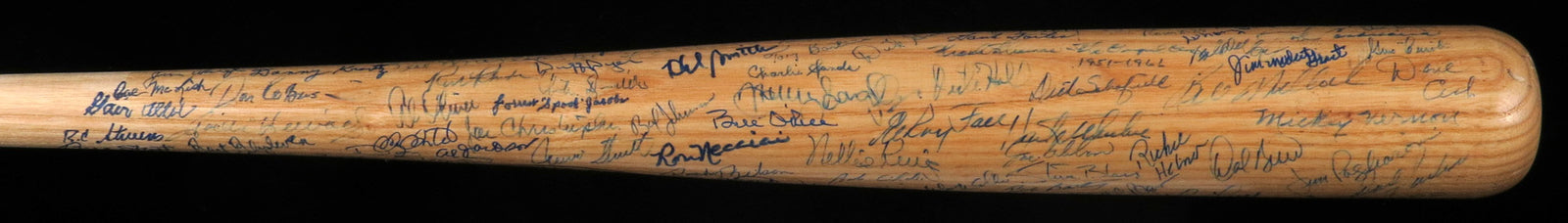 The Finest Pittsburgh Pirates HOF & Greats Signed Bat 114 Signatures!!  JSA COA