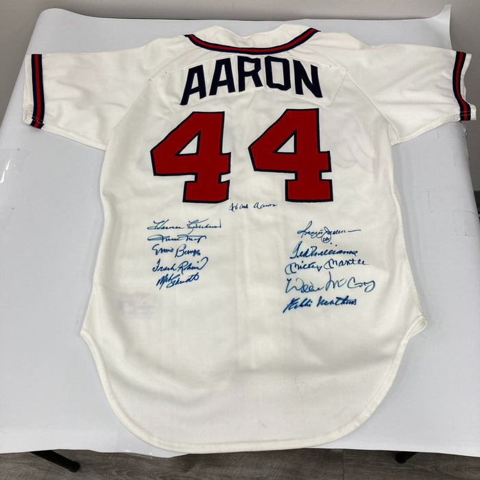 500 Home Run Club Signed Jersey Mickey Mantle Ted Williams Willie Mays JSA