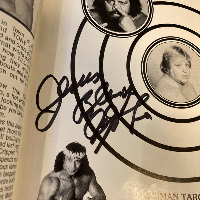 Jimmy Snuka Signed Autographed 1983 WWF Wrestling Program With JSA COA