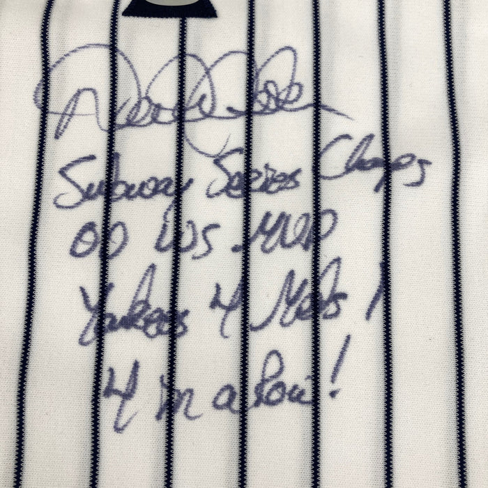 Derek Jeter Signed Heavily Inscribed 2000 World Series NY Yankees Jersey JSA COA