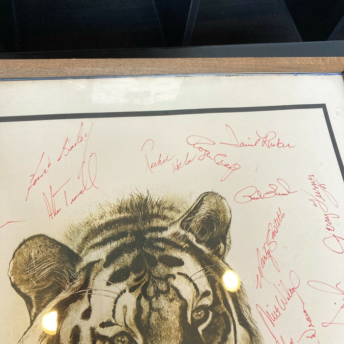 1968 & 1984 Detroit Tigers World Series Champions Team Signed 19x19 Photo JSA