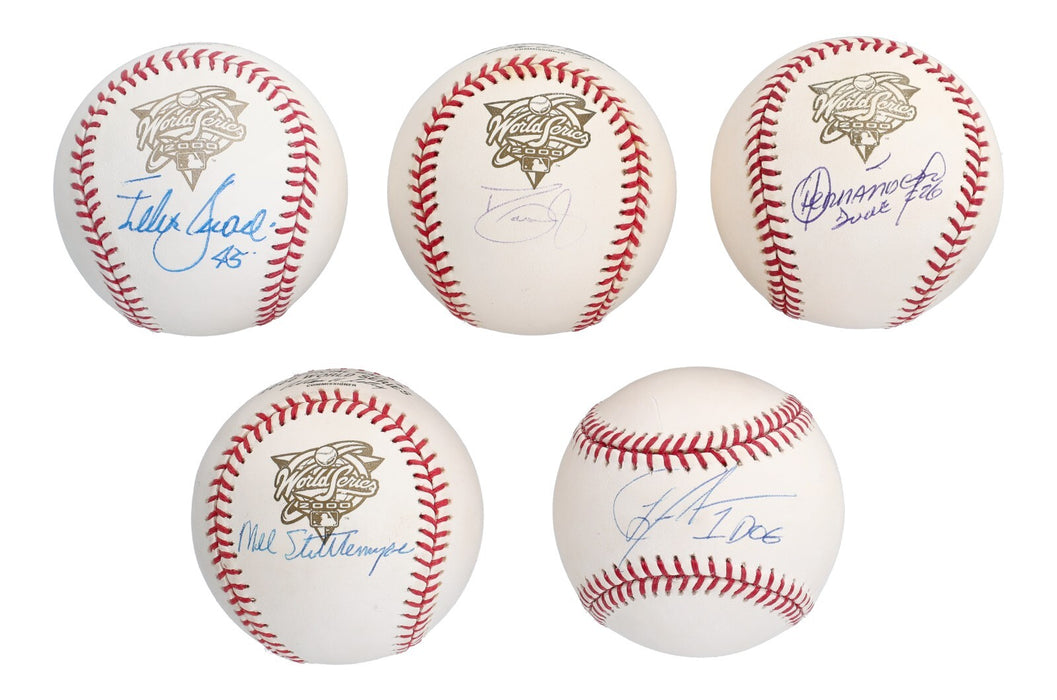 2000 New York Yankees WS Champs Team Signed Baseball Collection 60 Balls JSA COA