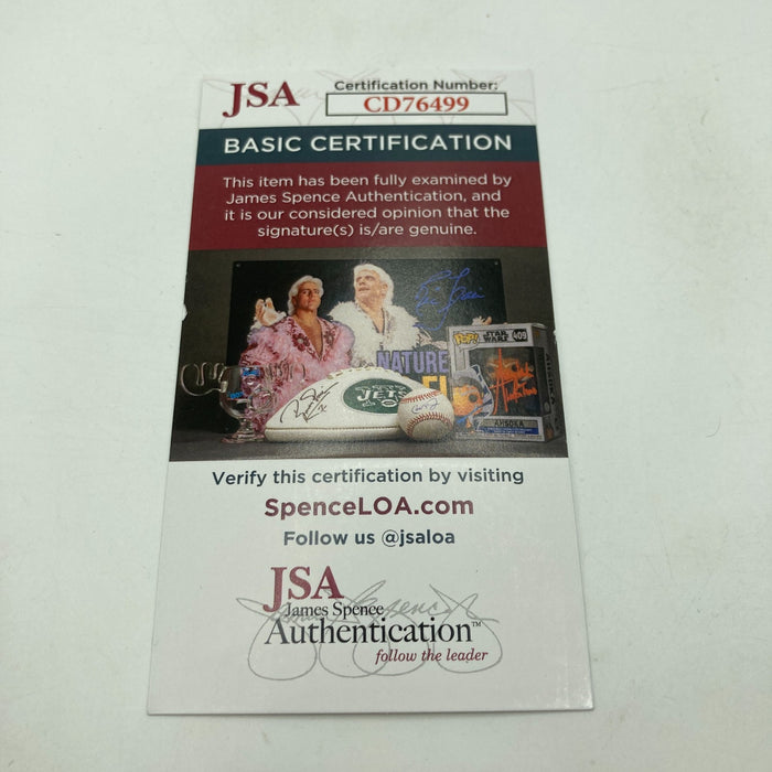 Mickey Carroll "Follow The Yellow Brick Road" Signed Baseball JSA COA