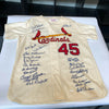 Stunning 1964 St. Louis Cardinals World Series Champs Team Signed Jersey JSA COA