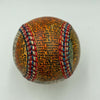 Beautiful Hand Painted George Sosnak Folk Art Baseball Eddie Stanky 1/1 Signed